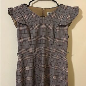 Shelby & Palmer Plaid Midi Dress - Black and White